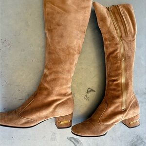 Selby 60s Vintage Tan Suede Go Go Boots SZ 7N
